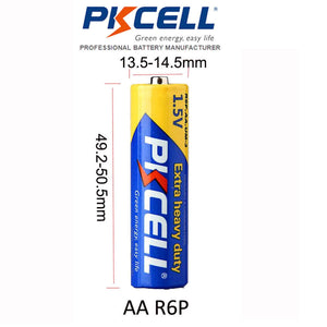 2 Pcs PKCELL AA 1.5V Battery