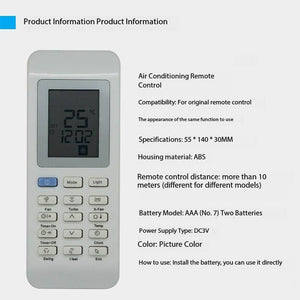 For Kelvinator KSV25HRF KSV35HRF KSV62HRE KSV62HRE KSV70HRE KSV70HRF KSV80HRE KSV80HRF Air Conditioner Remote Control