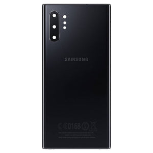 For Samsung Galaxy Note 10+ Plus Back Rear Glass Battery Cover Housing Replacement With Camera Lens and Adhesive