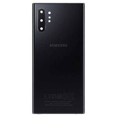 For Samsung Galaxy Note 10+ Plus Back Rear Glass Battery Cover Housing Replacement With Camera Lens and Adhesive