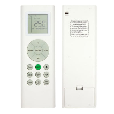 RG66A2/BGEF Kelvinator Midea Blue Star Remote Control