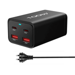 100W GaN Charger 2×65W USB-C PD & 2×30W USB-A QC3.0 Fast Charging Dock for MacBook, iPhone, Samsung, Laptop, iPad, Desktop Hub