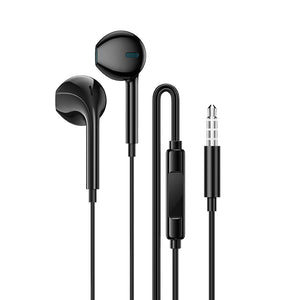 Borofone BM100 In-Ear Wired Earphones Earbuds Headphones, 3.5mm Jack, with Microphone and Volume Control for iPhone, Samsung, iPad,MP3,Most 3.5mm Audio Devices