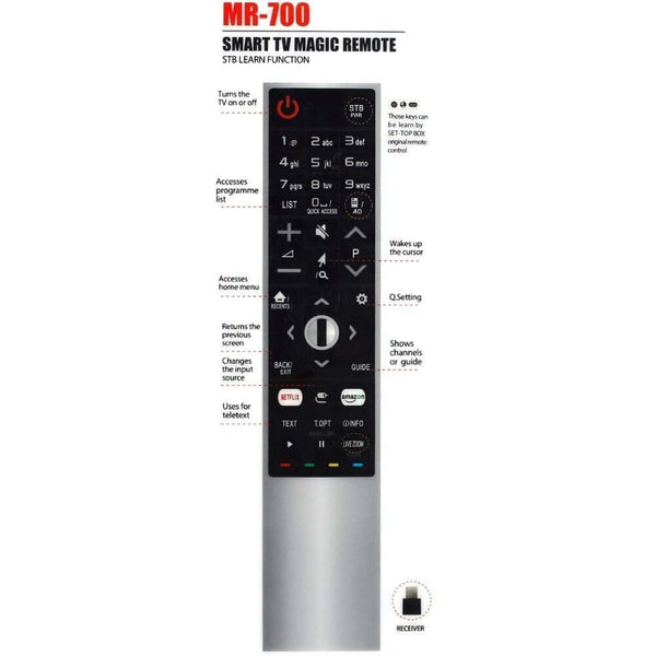 For LG TV AN-MR700 AN-MR500 AN-MR600 AN-MR650 Magic Mouse Pointer Remo ...
