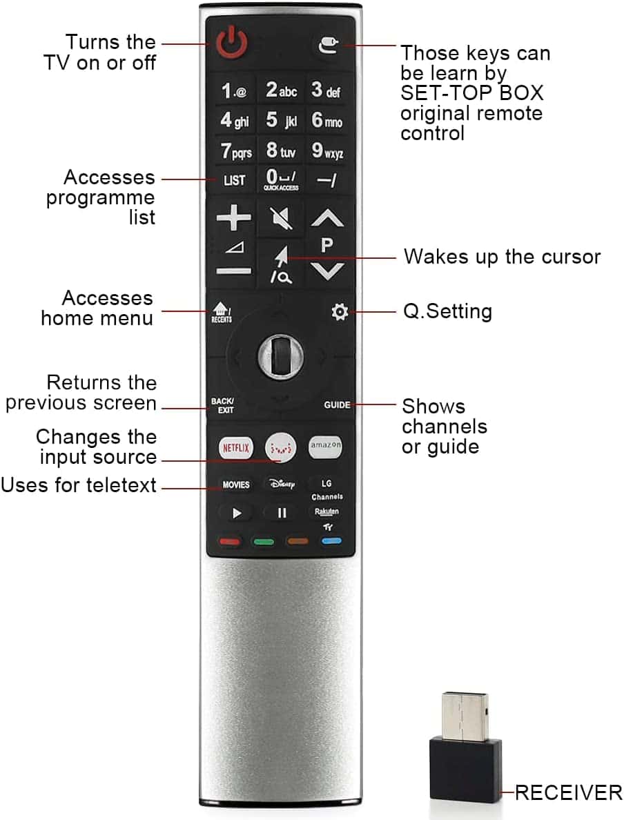 For LG TV 60UH850T 65UH652T 65UH770T 55UH652 Magic Mouse Pointer Remot ...