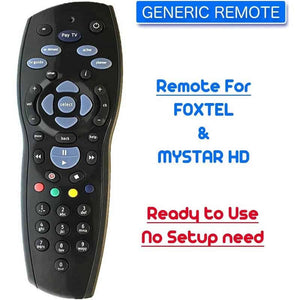 Replacement Remote Control Controller For PayTV IQ1 IQ2 IQ3 IQ4 HD S1 /Foxtel Box /Sky New Zealand /Mystar HD (Black)