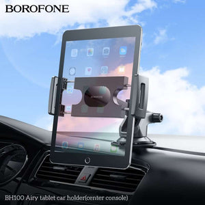 Borofone BH100 Airy Universal Tablet /Mobile Phone Car Mount Holder For 4.7 to 12.9 inch For iPhone / iPad / Galaxy Tab / Lenovo Tab (Black)