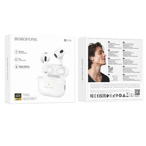 Borofone BW58 TWS True Wireless Headset Bluetooth Headphones With Microphone Touch Control Earbuds Sports Headset Air Pods - Universal Compatibility