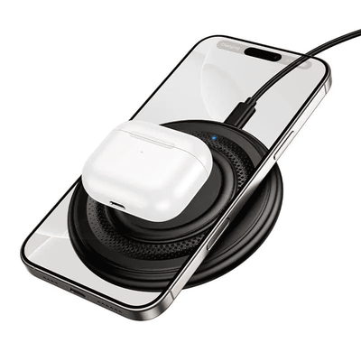 Borofone BQ40 Crown Desktop 15W Wireless Fast Charging Quick Charger For iPhoneSamsungGoogleXiaomiUniversal