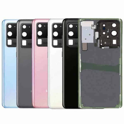 For Samsung Galaxy S22/ S22+ Plus Back Rear Glass Battery Cover Housing Replacement With Camera Lens and Adhesive