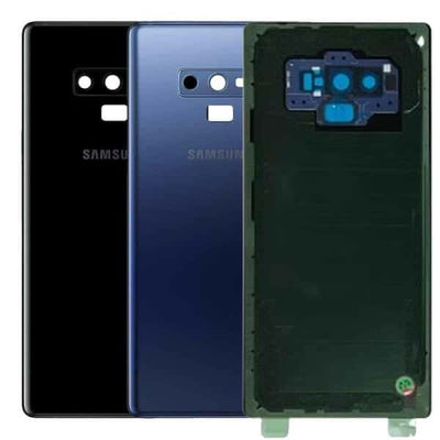 For Samsung Galaxy Note 9 Back Rear Glass Battery Cover Housing Replacement With Camera Lens and Adhesive
