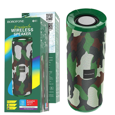 Borofone BR1 Beyond Sportive Bluetooth V5.0 Wireless Speaker (Camouflage Green)