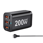 200W GaN³ Charger Dock: 1×100W PD USB-C, 2×30W PD, 3×18W QC3.0 USB-A Fast Charging for MacBook, Laptop, Phone – AU Wall Plug Power Adapter