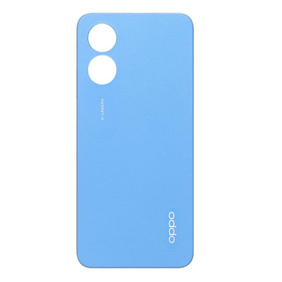 For Oppo A17 Rear Glass Battery Cover Housing Replacement (Blue)