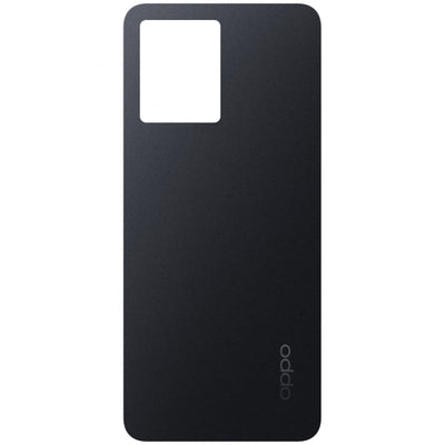 For OPPO A57S Rear Glass Battery Cover Housing Replacement (Black)