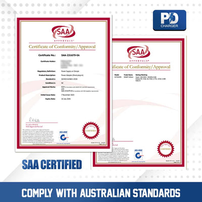 Smart Koala 25W PD Type C + USB A QC3.0 Dual Charger SAA Certified Super Fast Charging Charger Wall Plug Power Adapter (White)